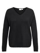 Carmargareta Life Ls Pullover Knt Noos Tops Knitwear Jumpers Black ONL...