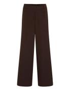 Vivar Hw Wide Pant - Noos Bottoms Trousers Wide Leg Brown Vila