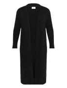 Kcrinye Long Cardigan Tops Knitwear Cardigans Black Kaffe Curve