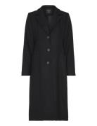 Coat Megan Villakangastakki Pitkä Takki Black Lindex