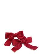 Sandra Bow Clip Plus Elastic Red Accessories Hair Accessories Scrunchi...