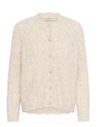 Crjunah Cardigan Tops Knitwear Cardigans Cream Cream