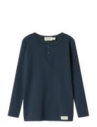 Tee Ls Tops T-shirts Long-sleeved T-shirts Navy MarMar Copenhagen
