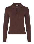Polarani Ls-M Tops T-shirts & Tops Long-sleeved Burgundy MbyM