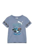 Puma X Hot Wheels Graphic Tee Tops T-shirts Short-sleeved Blue PUMA