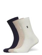 Cable-Knit Crew Sock 3-Pack Lingerie Socks Regular Socks Multi/pattern...