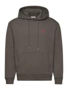 Ls Eu 350Terry Monogram Hoodie Tops Sweat-shirts & Hoodies Hoodies Gre...