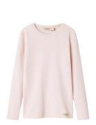 Plain Tee Ls Tops T-shirts Long-sleeved T-shirts Pink MarMar Copenhage...