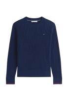 Co Cable Fine Gg C-Nk Ls Sweater Tops Knitwear Jumpers Navy Tommy Hilf...