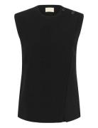Slsarina Waistcoat Tops Blouses Sleeveless Black Soaked In Luxury