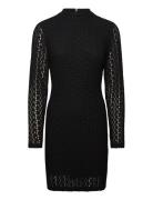 Vezza Floral Mesh Dress Lyhyt Mekko Black Bardot
