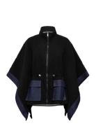Poncho Denim Aldama Farkkutakki Denimtakki Black Desigual