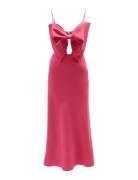 Paula Bow Maxi Dress Maksimekko Juhlamekko Pink Bardot
