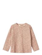 T-Shirt L/S Manna Tops T-shirts Long-sleeved T-shirts Pink Wheat