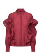 Cmmolly-Shirt Tops Blouses Long-sleeved Red Copenhagen Muse