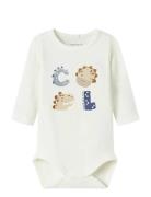 Nbmnuts Ls Body Box Bodies Long-sleeved Cream Name It