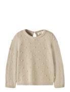 Nmngable Ls Loose Knit Lil Tops Knitwear Cardigans Beige Lil'Atelier