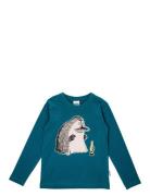 Mårran Tröja Tops T-shirts Long-sleeved T-shirts Blue MUMIN