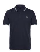 Twin Tipped Fp Shirt Tops Polos Short-sleeved Black Fred Perry