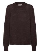 Sltuesday Raglan Pullover Ls Tops Knitwear Jumpers Brown Soaked In Lux...