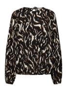 Kamille Blouse Tops Blouses Long-sleeved Black Kaffe