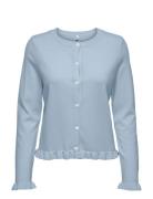 Onlcinderel Ls Frill Cardigan Ex Knt Tops Knitwear Cardigans Blue ONLY