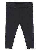 Cotton Ribbed Leggings Bottoms Leggings Black Mango