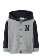 Nmmnyree Ls Nreg Sweat Card Bru Tops Sweat-shirts & Hoodies Hoodies Gr...