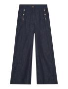 Pim Trousers Bottoms Jeans Wide Navy BUSNEL