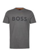 Thinking 1 Tops T-shirts Short-sleeved Grey BOSS
