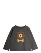 Bear Sp Ls Top Tops T-shirts Long-sleeved T-shirts Grey Mini Rodini