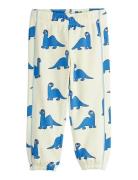 Dino Aop Sweatpants Bottoms Sweatpants Cream Mini Rodini