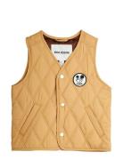 Ritzratz Patch Quilted Vest Toppaliivi Yellow Mini Rodini