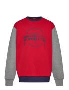Sweater L/S Tops Sweat-shirts & Hoodies Sweat-shirts Red United Colors...