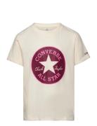 Te-S/S Tee Tops T-shirts Short-sleeved Cream Converse