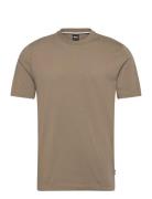 Thompson 01 Tops T-shirts Short-sleeved Beige BOSS