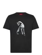 Didug Tops T-shirts Short-sleeved Black HUGO