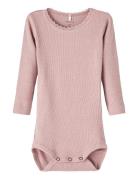 Nbfkab Ls Body Noos Bodies Long-sleeved Pink Name It
