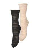 Lucretia Wola Sock 2 Pack Lingerie Socks Regular Socks Black Becksönde...