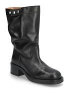 Thera Korkeavartiset Saapikkaat Black Pavement