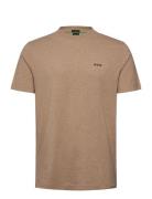 Tee Sport T-shirts Short-sleeved Beige BOSS