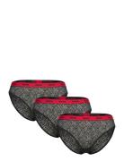 Triplet Brief Lace Alushousut Brief Tangat Multi/patterned HUGO