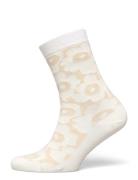 Linjaus Unikko Lingerie Socks Regular Socks Cream Marimekko