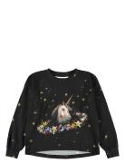 Reniza Tops T-shirts Long-sleeved T-shirts Black Molo