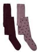 Stockings 2-Pack Sukkahousut Purple Creamie