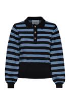 Msaliana Knit Pullover Tops Knitwear Jumpers Blue Minus