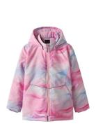 Nkfmaxi Pa Jacket Aop Noos Toppatakki Pink Name It