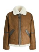 Jjcole Aviator Jacket Nahkatakki Brown Jack & J S