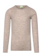 Rib Blouse Tops Knitwear Pullovers Beige FUB