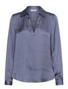 Rwmessina Ls Regular Shirt Tops Blouses Long-sleeved Navy Rosemunde